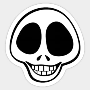 Smiling Skull Sticker